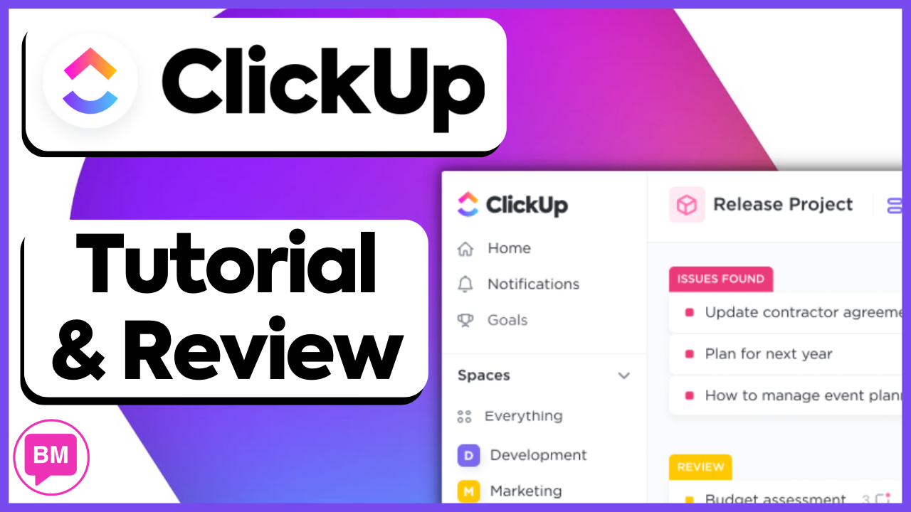 ClickUp Tutorial & Review - Project Management Software