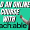 create online course with teachable