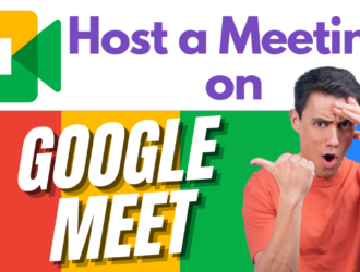 How to HOST a meeting on GOOGLE MEET